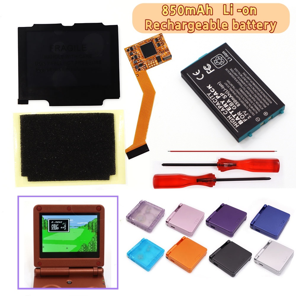 Lcd Screen Arcade - For GBA SP 3.7V Battery Pack