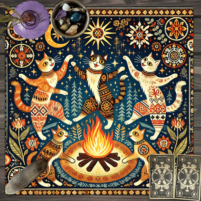 Dance Pad Machine - Gorgeous Fantasy Bohemian Style Square Altar