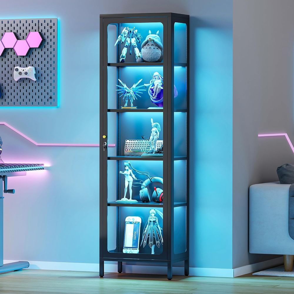 Glass Cabinet Display - 69 Glass Display Cabinet with Lock
