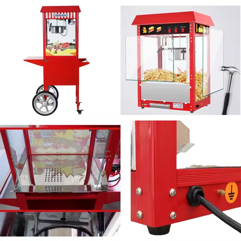 Hot Air Commercial Popcorn Mak - đánh giá và giá Commercial Vending Machine