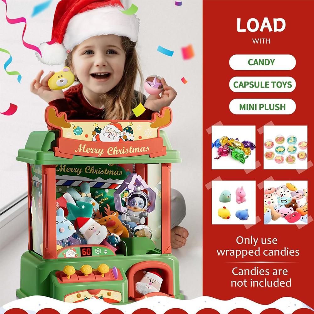 Christmas Claw Machine For Kid - đánh giá và giá Arcade And Vending