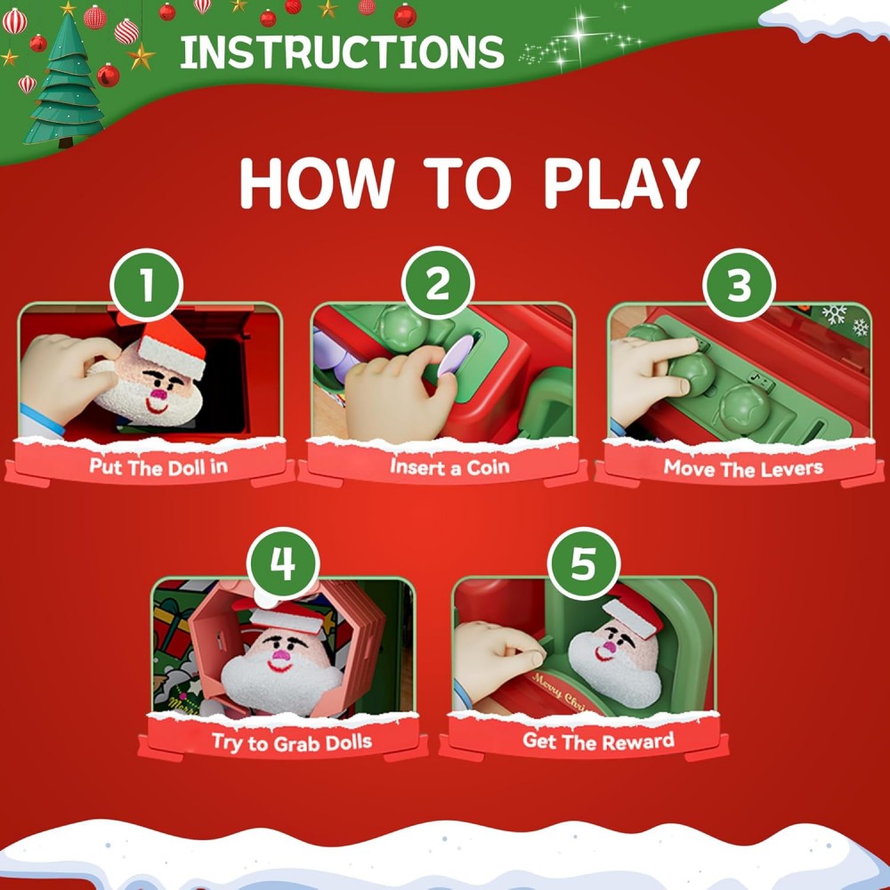 Christmas Claw Machine For Kid - đánh giá và giá Arcade And Vending