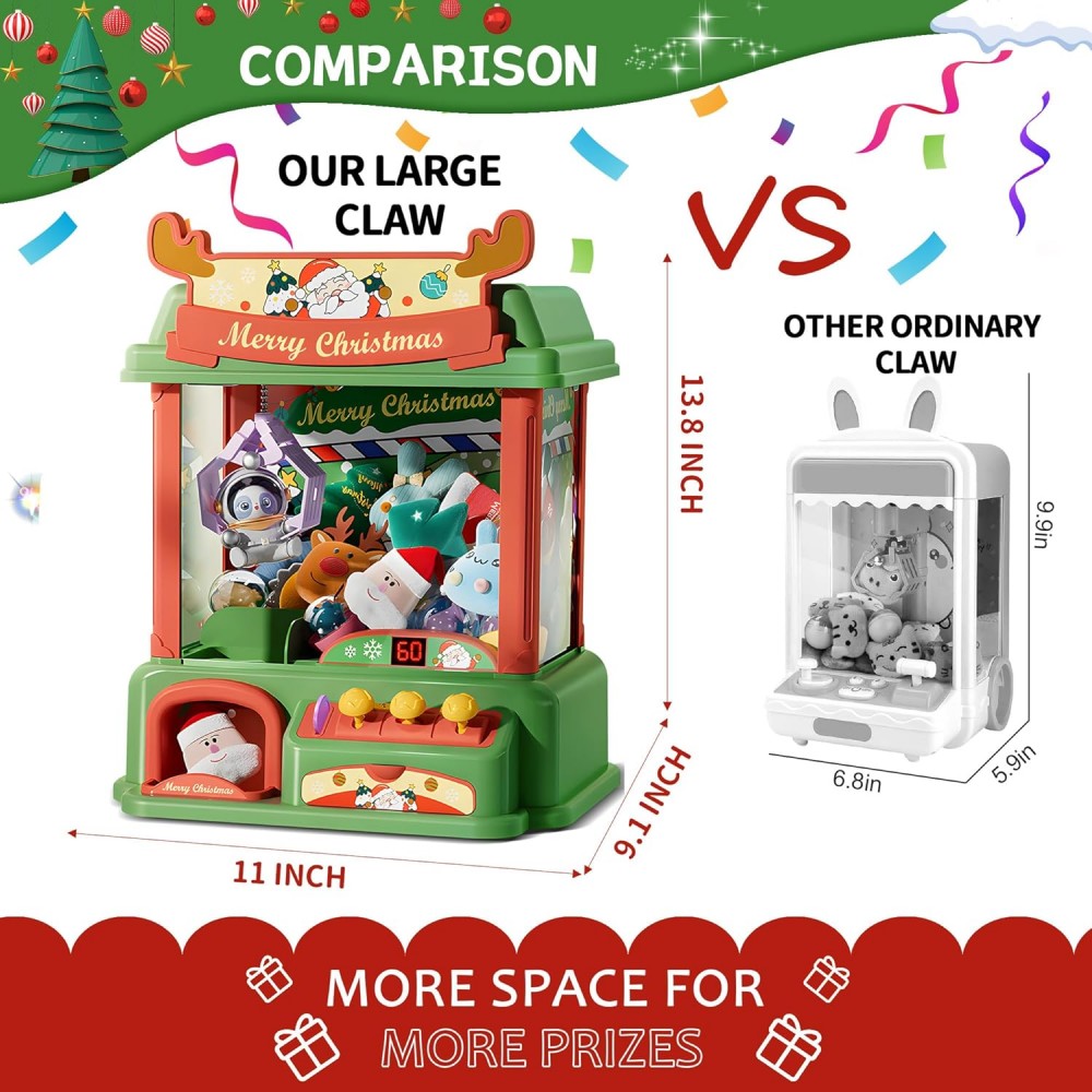 Christmas Claw Machine For Kid - đánh giá và giá Arcade And Vending