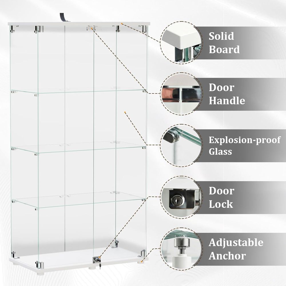 Tempered Glass Display Cabinet - đánh giá và giá Glass Cabinet Display