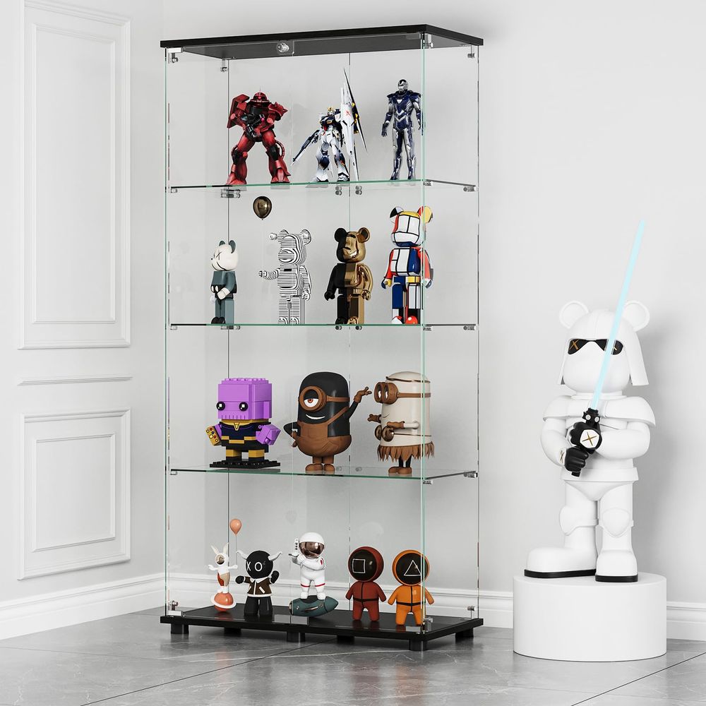 Display Cabinet with 4Shelf Do - đánh giá và giá Glass Cabinet Display