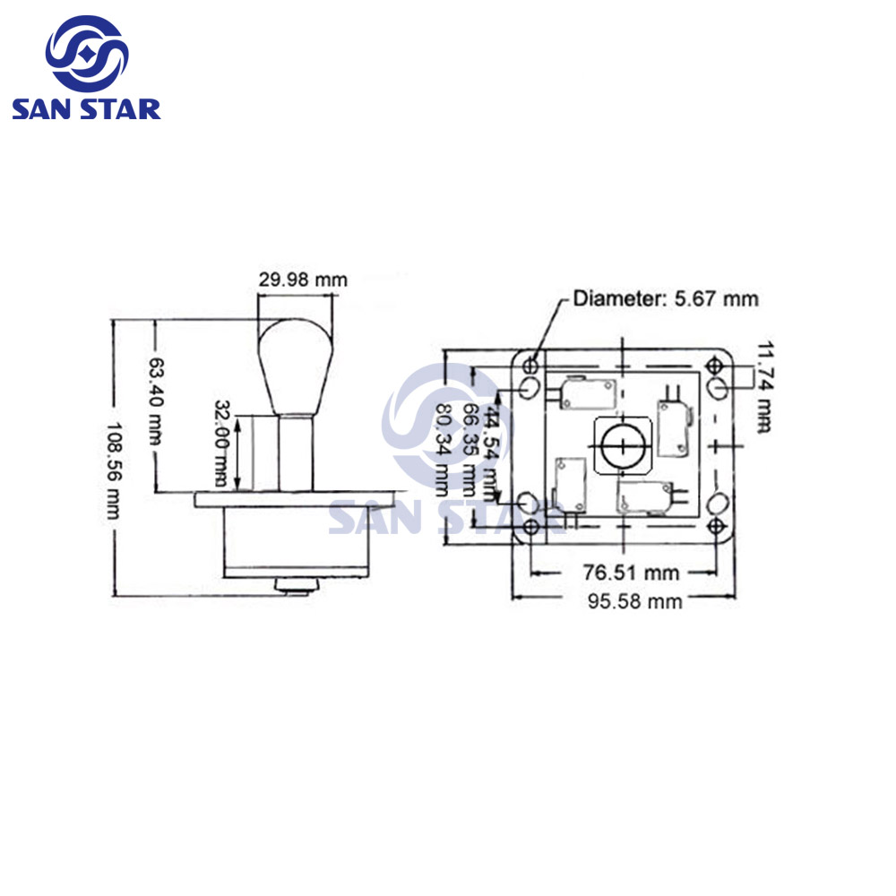 Nylon JS20 Plastic 4 mini arca - đánh giá và giá Joystick Arcade Parts