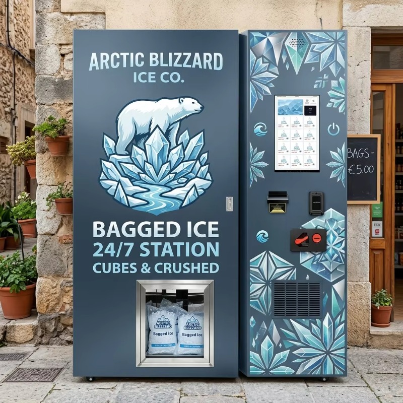 High Capacity 450kg Bagged Ice - đánh giá và giá Bill Acceptor Vending