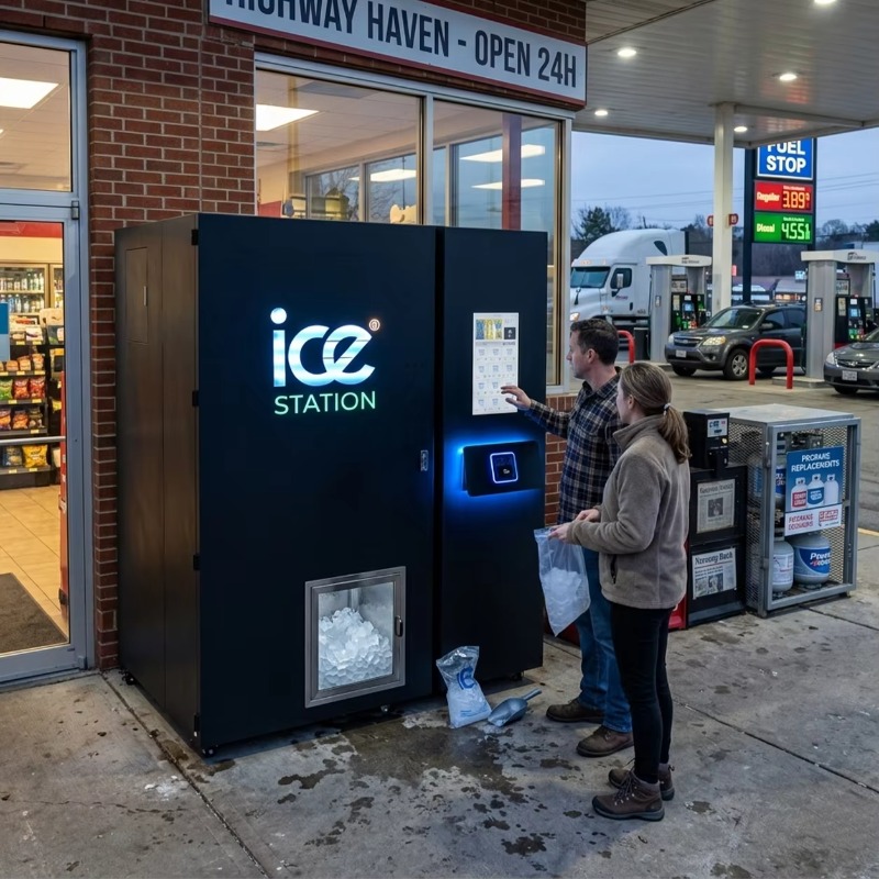 High Capacity 450kg Bagged Ice - đánh giá và giá Bill Acceptor Vending