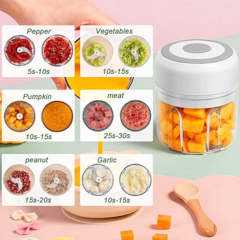 250ML Electric Garlic Grinder  - đánh giá và giá Fruit Slot Machine