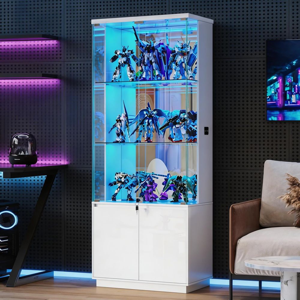 71 Display Cabinet with Glass  - đánh giá và giá Glass Cabinet Display