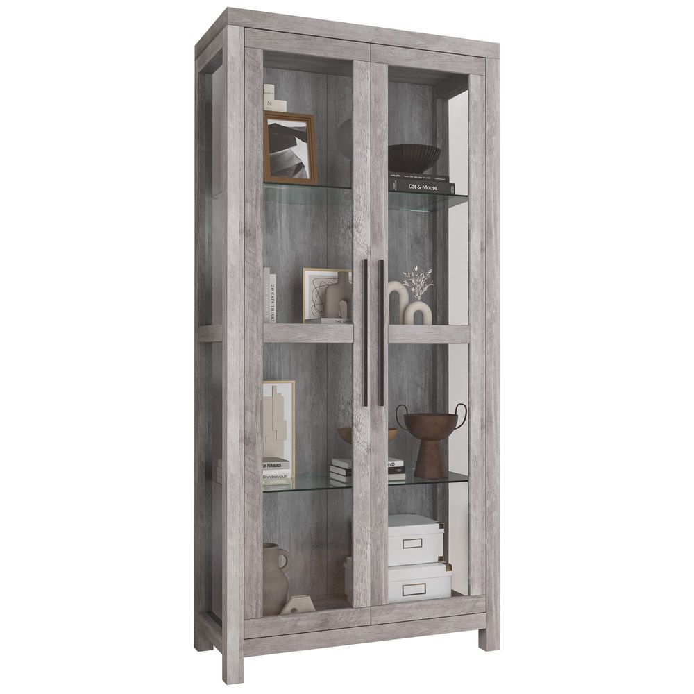 Glass Display Cabinet, Tall Cu - đánh giá và giá Glass Cabinet Display