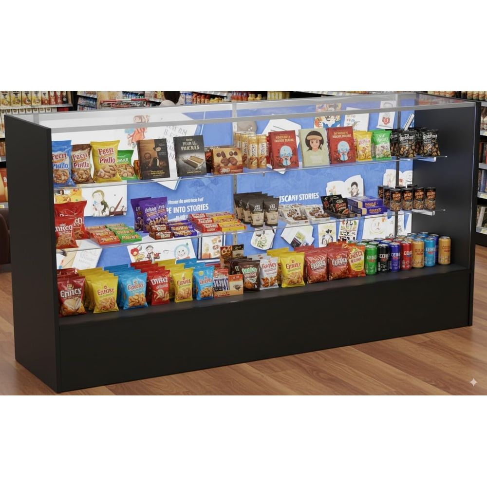 Full Vision Display Cabinet 72 - đánh giá và giá Glass Cabinet Display
