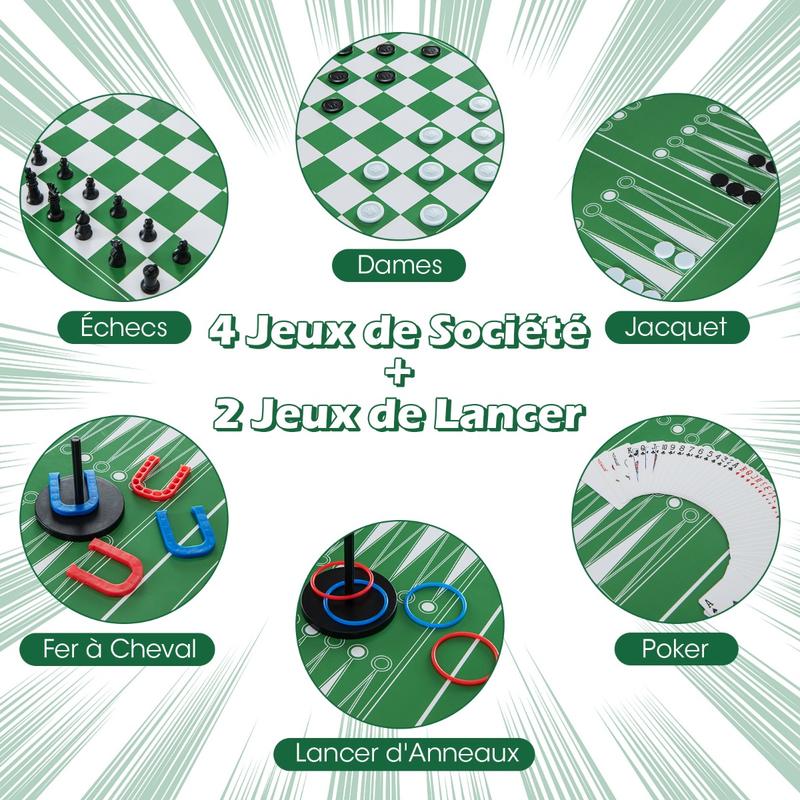 12-in-1 Combo Game Table Set w - đánh giá và giá Air Hockey Table
