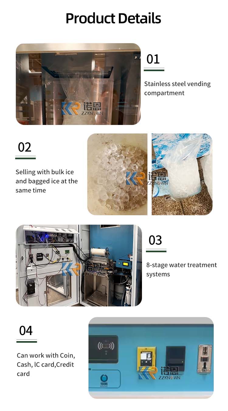 Customized High Quality Ice Cu - đánh giá và giá Commercial Vending Machine