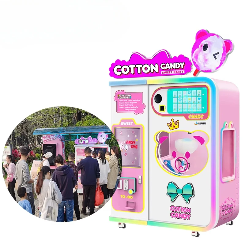 Customized Cotton Candy Vendin - đánh giá và giá Commercial Vending Machine